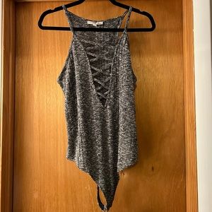 Low cut bodysuit tank top